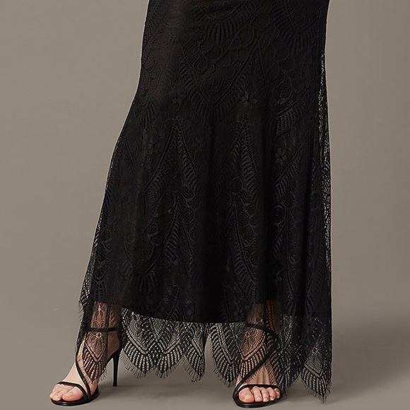 🆕NWT Black Lace Spaghetti Strap Sexy Maxi Dress - Picture 7 of 8